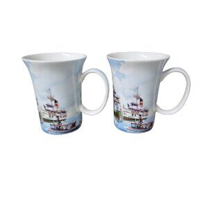 McIntosh Ray Davidson "Meeting on Lake Muskoka" Fine Bone China Coffee Tea Mugs